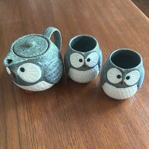 Kotobuki Owl Ceramic Tea Set